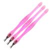 Didiseaon 3pcs Cuticle Pusher and Dead Skin Fork Nail Care Tools for Callus Removal and Cuticle Trimming Ergonomic Non-slip Handles for Home and Professional Use Pink view 1