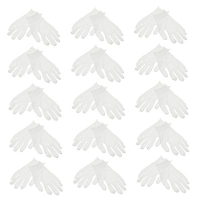 Ipetboom 15pairs Moisturizing Cotton Gloves for Men Women Breathable Inspection Gloves Overnight Hydration for Dry Skin Comfortable Stretchable for Jewelry Handling Skincare