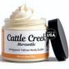 Cattle Creek Whipped Beef Tallow for Skin & Face  Deeply Moisturizing Tallow Balm  Natural Grass-Fed Skincare  Nourishes Dry, Sensitive Skin Non-Comedogenic, Fast-Absorbing (4oz, Vanilla) view 1
