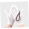 Angoily 10pairs Short Elastic Gloves Moisturizing and Protective Etiquette Gloves for Jewelry Handling Cleaning Gardening and Daily Use view 3