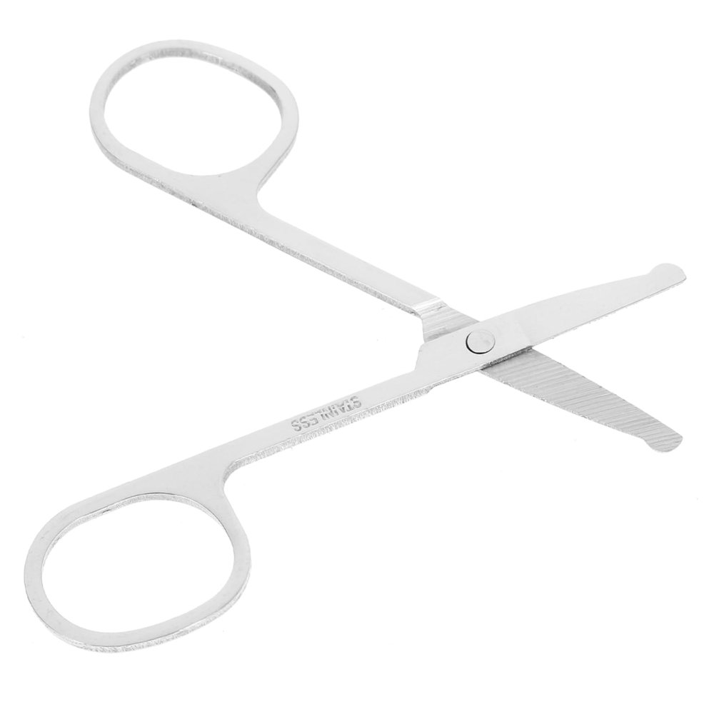 Didiseaon Stainless Steel Eyebrow Trimmer Scissors 1-Piece Precision Vibrissa Scissors for Nose Hair Trimming Ergonomic Design for Men and Women Suitable for Personal Grooming