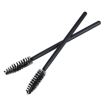 FOMIYES 50pcs Black Disposable Eyelash Brushes Wands for Mascara Application and Eyelash Separation for Professional Beauty Salons and Personal Use