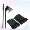 FOMIYES 50pcs Black Disposable Eyelash Brushes Wands for Mascara Application and Eyelash Separation for Professional Beauty Salons and Personal Use view 2