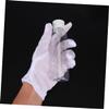 Angoily 12pairs Moisturizing Protective Gloves for Jewelry Inspection and Work Elastic Polyester for Gardening Cleaning and Industrial Use view 2
