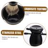 Beatifufu Professional Beard Set Shaving Kit Brush Bowl Holder Men's Accessory for Smooth Shave view 3