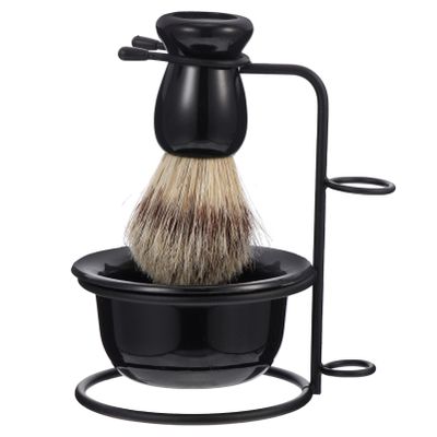 Ipetboom Men's Shaving Kit Razor Holder Shaving Bowl Brush Beard Set for Teen Boys Men