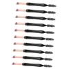 LALADEFIEE 10pcs Dual Tip Brow Makeup Brushes with Cap Professional Eyebrow and Eyelash Tool for Shaping Filling and Separation Comfortable Bristles for Effortless Application view 1