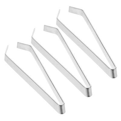 STOBAZA 3pcs Precision Food Styling Utensils Slanted Tweezers Stainless Steel Tongs for Fish Bone Removal