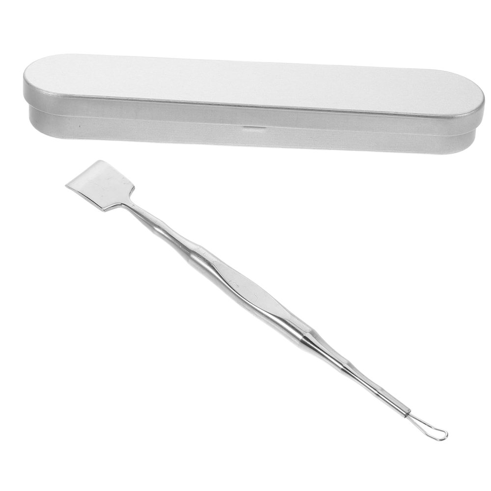 FOMIYES Blackhead Removal Tool Dual-end Facial Scraper for Cleaning Portable Stainless Steel Blackhead Cleaner for Women and Men for Home Use and Travel
