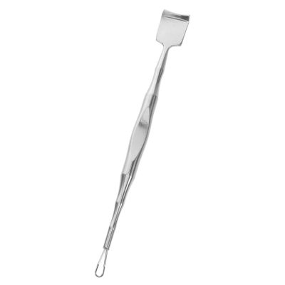 FOYTOKI Facial Pimple Cleaner Stainless Steel Remover Dual-Ended Beauty Tool Exfoliating Spatula