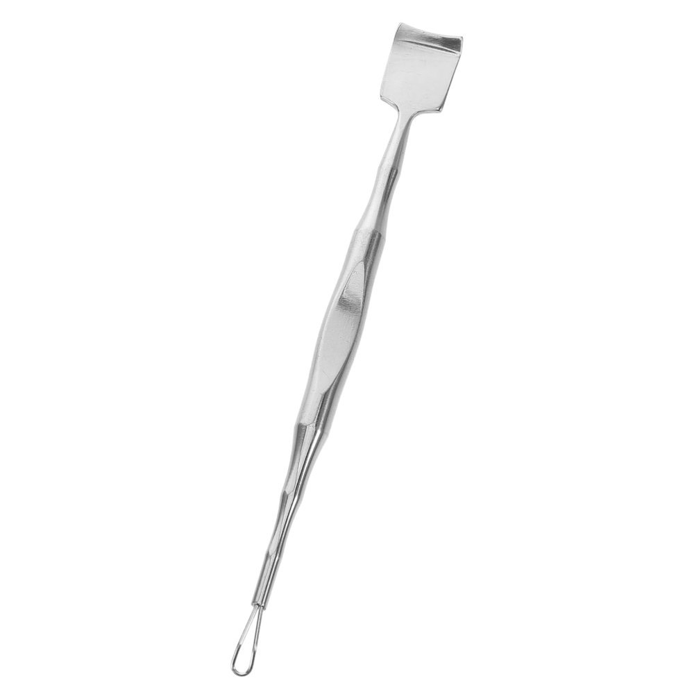 FOYTOKI Facial Pimple Cleaner Stainless Steel Remover Dual-Ended Beauty Tool Exfoliating Spatula