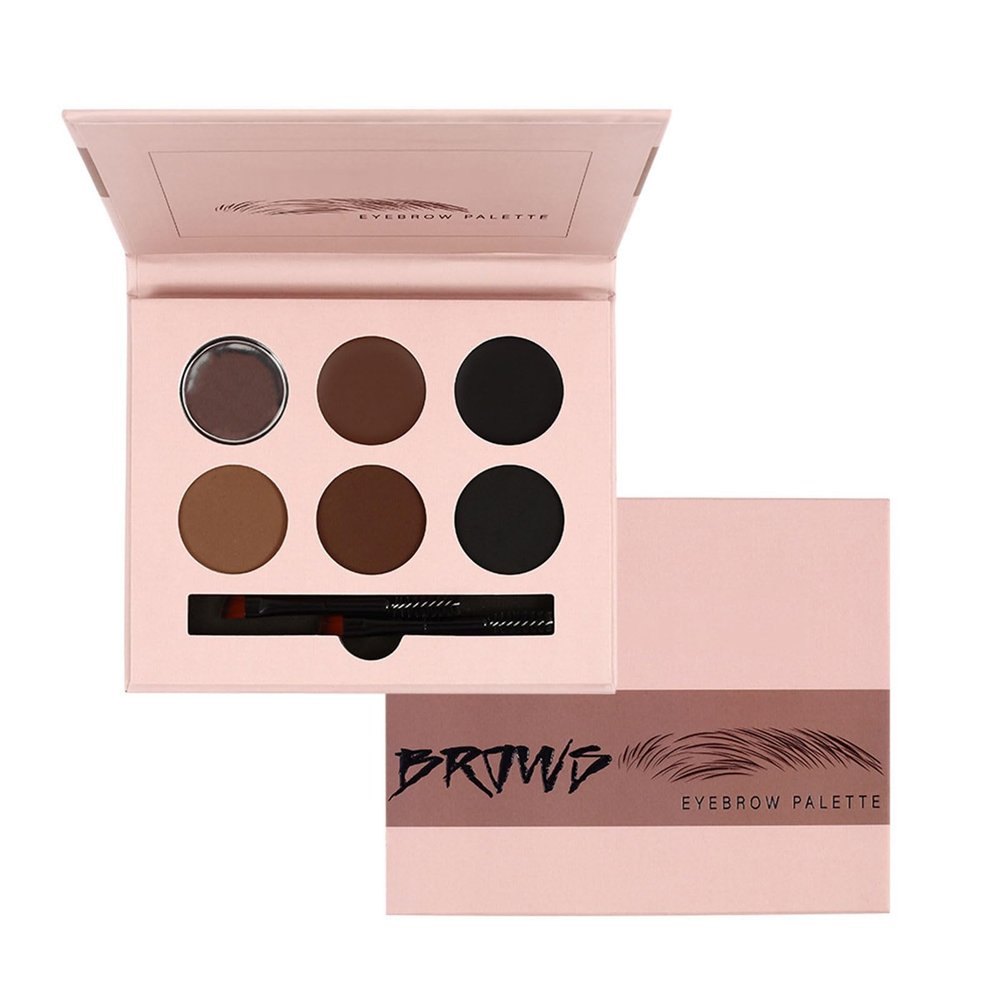 Eyebrow Stamps Stencil Kits With Eyebrow Brushes Eyebrow Powder Set Eyebrow Stencils Easy To Use For Beautiful Brows