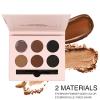 Eyebrow Stamps Stencil Kits With Eyebrow Brushes Eyebrow Powder Set Eyebrow Stencils Easy To Use For Beautiful Brows view 3