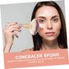 Beatifufu Facial Fan Brushes Set 2pcs Fluffy Brush for Blush Highlighter and Nose Shadow Easy to Use Long-lasting Makeup Tool view 2