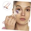 Beatifufu Facial Fan Brushes Set 2pcs Fluffy Brush for Blush Highlighter and Nose Shadow Easy to Use Long-lasting Makeup Tool view 3
