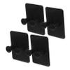 NULYLU 4pcs Wall Mounted Holder Bathroom Storage Rack Easy Install Shaving Brush Organizer Sturdy Material for Tidy Bathroom view 1