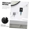 NULYLU 4pcs Wall Mounted Holder Bathroom Storage Rack Easy Install Shaving Brush Organizer Sturdy Material for Tidy Bathroom view 3