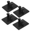 FOYTOKI 4pcs Wall-mounted Holder No Drill Shaving Stand for Bathroom Easy to Install Plastic Shower Hooks for Loofah Towel and Coat Storage view 1
