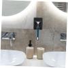 FOYTOKI 4pcs Wall-mounted Holder No Drill Shaving Stand for Bathroom Easy to Install Plastic Shower Hooks for Loofah Towel and Coat Storage view 4