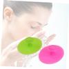 AUTSUPPL 2pcs Face Massager Brush Scrubber Pad Silicone Facial Cleanser Non-Abrasive for Sensitive Skin view 2