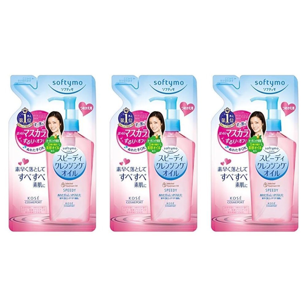 MEGURISM Kose Softymo Speedy Cleansing 6.76floz(200ml) Refill Pack Of 3