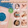 waxing kit for women, Digital Hard Wax Warmer with 4 Packs of Natural Wax Beans (14.1oz), Silicone Bowl and Waxing Accessories, Professional for Bikini, Face, Brazilian, Body and Home Salon - Pink view 4