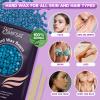 Waxing kit for women, Digital Hard Wax Warmer with 4 Packs of Natural Wax Beans (14.1oz), Silicone Bowl and Waxing Accessories, Professional for Bikini, Face, Brazilian, Body and Home Salon - Black view 4