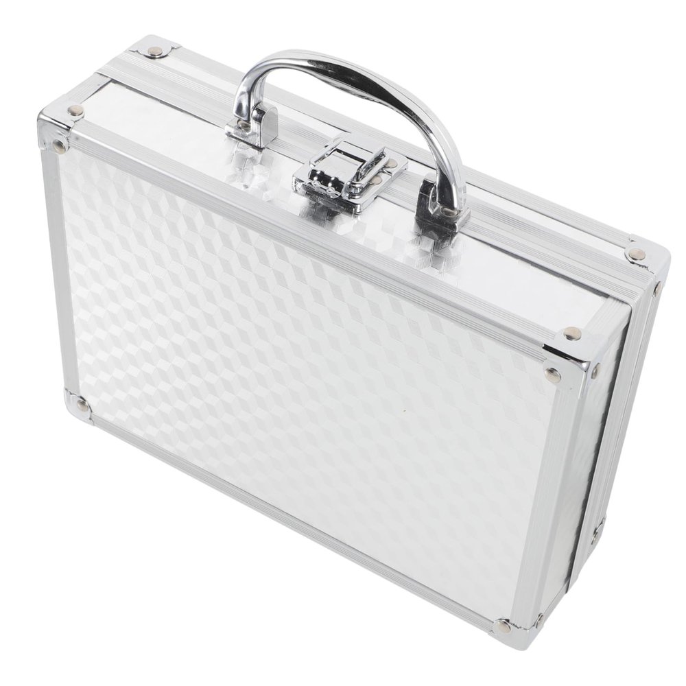 ANDRESLAD Portable Aluminum Alloy Multifunctional Medicine and Cosmetics Case Lightweight Travel Storage Box for Tools Outdoor Use and Home Organization