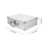 ANDRESLAD Portable Aluminum Alloy Multifunctional Medicine and Cosmetics Case Lightweight Travel Storage Box for Tools Outdoor Use and Home Organization view 2