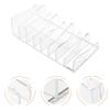 2pcs Transparent Eyeshadow Palettes Organizer 8 Section Divided Makeup Display Stand Cosmetic Storage Holder for Vanity Makeup Palettes Organizer and Storage view 4