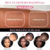 13x6 Full Frontal Skinlike Real HD Lace Front Wigs Human Hair Invisible 0.1mm Ultra-thin HD Lace Frayed Ends Pre Plucked Bleached Tiny Knots 200 Density Body Wave HD Lace Front Wigs For Women 30 Inch view 3