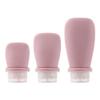 CANRUSU 50pcs Empty 30ml/60ml/90ml Mini Soft Silicone Bottles Shampoo Lotion Shower Gel Tube Bottles Refillable Container Travel Essentials (dark pink,90ml) view 1