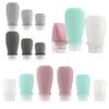 CANRUSU 50pcs Empty 30ml/60ml/90ml Mini Soft Silicone Bottles Shampoo Lotion Shower Gel Tube Bottles Refillable Container Travel Essentials (dark pink,90ml) view 3