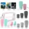 CANRUSU 50pcs Empty 30ml/60ml/90ml Mini Soft Silicone Bottles Shampoo Lotion Shower Gel Tube Bottles Refillable Container Travel Essentials (dark pink,90ml) view 4