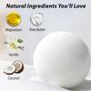 Magnesium Bath Bombs Post Workout Recovery Sore Muscles Tension Epsom Salt Bath Infused with Vanilla SheaButter Coconut Perfect Stocking Stuffers Gift view 3