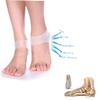 FRCOLOR Silicone Gel Heel Socks 1 Pair Moisturizing Cushions with Breath Holes Thick Foot Skin Care Protectors for Plantar Fasciitis Relief Suitable for Men and Women view 2