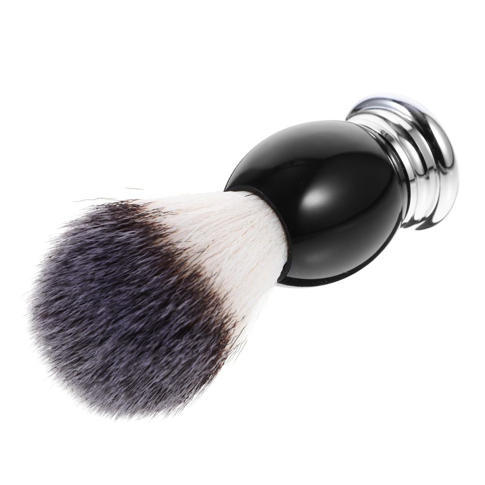 Beatifufu Ergonomic Handle Shave Brush Barber Brush Neck Duster Beard Accessories for Men