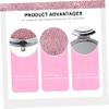 2pcs Rhinestone Double Sided Foldable Pocket Makeup Mirror Portable Cosmetic Mirror Ideal for Travel and Daily Use view 3