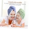 NULYLU Hair Drying Towel Wrap Set 2pcs Women's Fleece Hair Cap for Quick Dry Comfortable and Stylish view 4