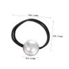 OHPHCALL Beaded Hair Ties Set 6 Large Pearl Hair Ropes No Crease No Damage Gentle Ponytail Holders view 2