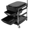 CNCEST Manicure Beauty Chair with Two Tool Organizer Drawers and Trolley Portable Nail Table Suitable for Manicure and Pedicure, Tattoo, Beauty Salon view 4