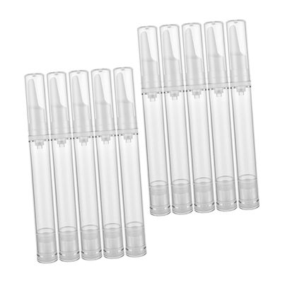 10pcs 15ml Airless Pump Bottles Empty Vacuum Containers for Eye Serum Cosmetic Dispenser for Skincare Travel Friendly Design Ideal for Creams and Lotions