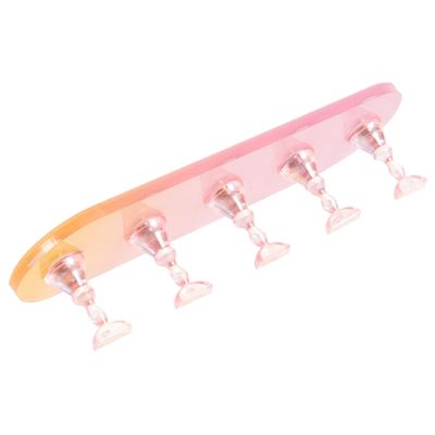 NULYLU 1set Creative Decorative Nail Holders for Training Gradient Oval Nail Stands Tips Convenient Beauty Display for Art and Practice