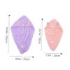 Baluue 2pcs Quick Drying Hair Towel Wraps for Boys and Girls Adults Cartoon Design Turbans Super Absorbent Coral Fleece Hair Drying Towels view 2