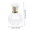 Crystal Crown Glass 2Pcs 50ml Perfume Bottles for Travel view 2