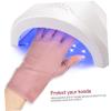 FRCOLOR 2pairs Uv Protection Gloves Nail Art Gel Manicure Gloves Fingerless for Women Gel Nail Lamp Accessory Comfortable Cotton Material view 2