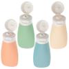 SKISUNO Travel Bottles Set 4 Pcs Small Portable Plastic Refillable Containers Leak-proof Containers for Cosmetics Toiletries view 1
