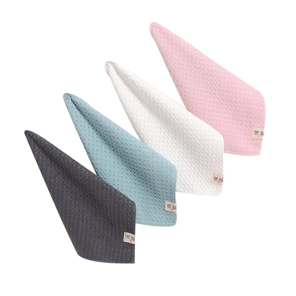 Cabilock 4pcs Quick Dry Saliva Towels Breathable Face Towels for Adults Boys and Girls for Bath