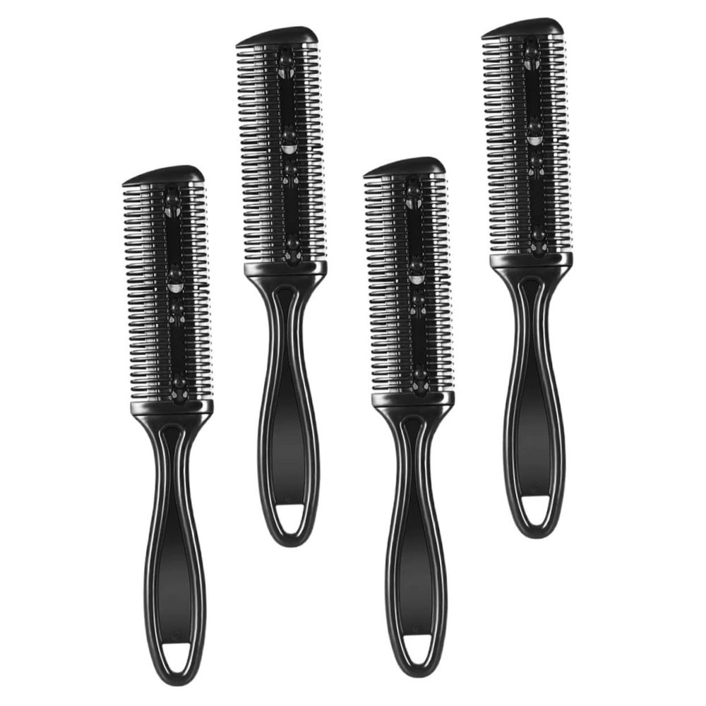 Healeved 4pcs Double-sided Hair Cutter Comb for Hair Trimming and Styling Lightweight Comb for Easy Blending and Thinning Barber Shops and Home Use