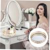 Alipis Glass Jewelry Storage Plate Makeup Pallet Jewelry Organizer Home Decor Multipurpose Tray view 2